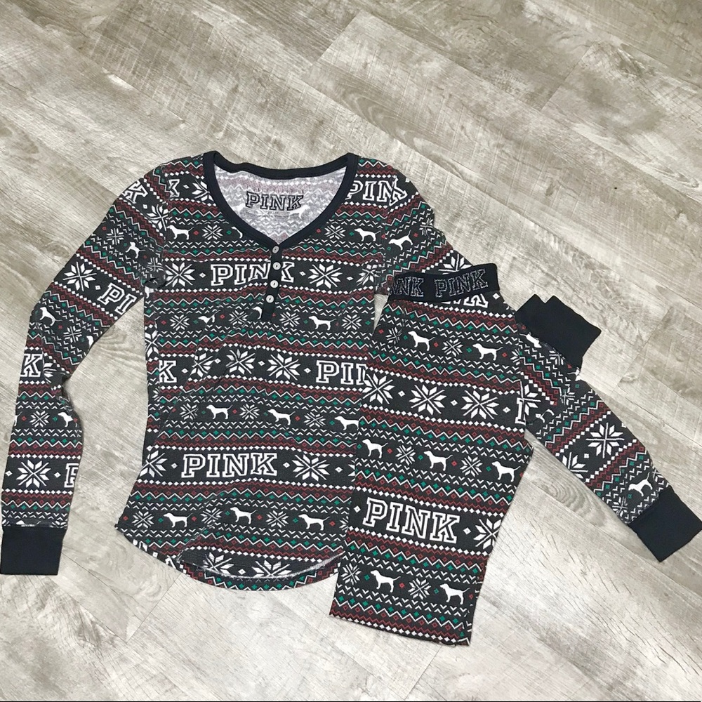 PINK Long John style Pjs